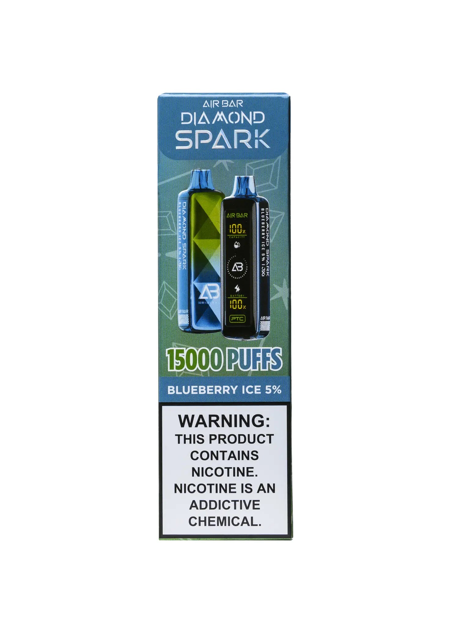 Air Bar Diamond Spark 15K Blueberry Ice | GetPop Air Bar Diamond Spark 15K Blueberry Ice | GetPop