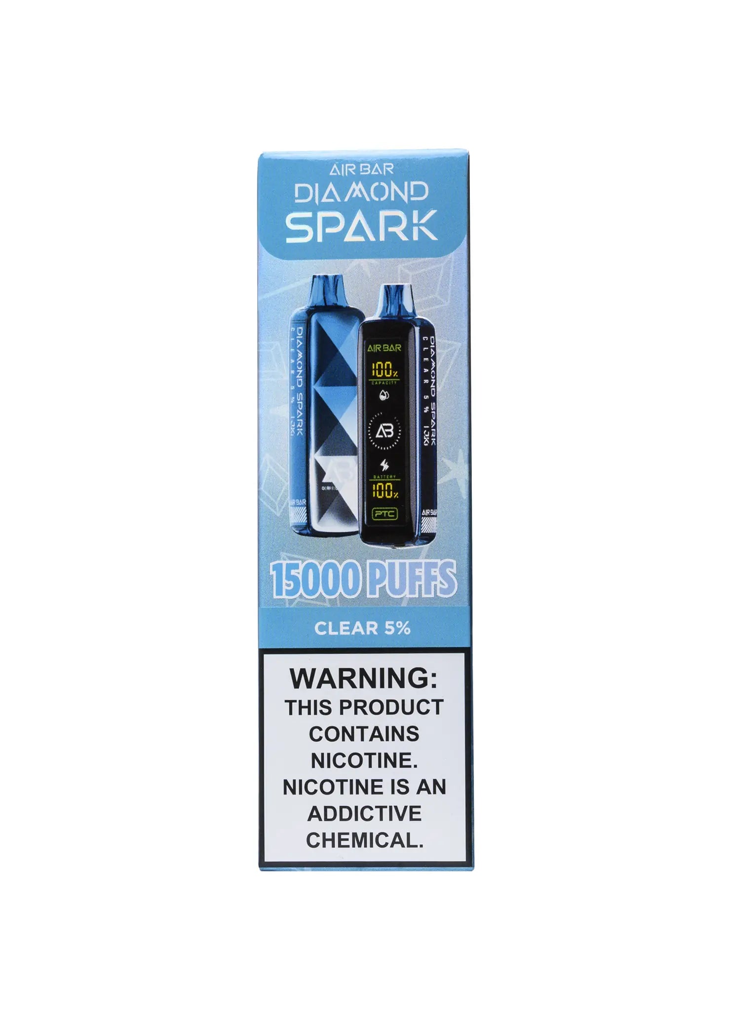 Air Bar Diamond Spark 15K Clear | GetPop Air Bar Diamond Spark 15K Clear | GetPop