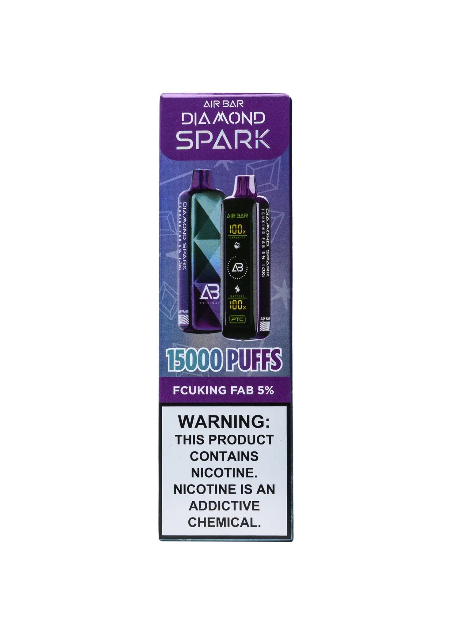 Air Bar Diamond Spark 15K Fcuking Fab | GetPop Air Bar Diamond Spark 15K Fcuking Fab | GetPop