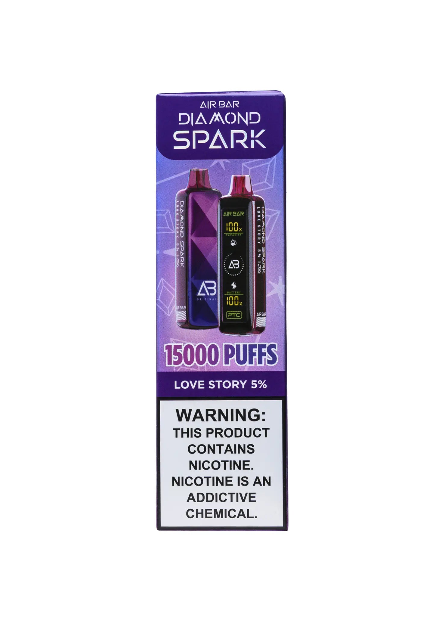 Air Bar Diamond Spark 15K Love Story | GetPop Air Bar Diamond Spark 15K Love Story | GetPop