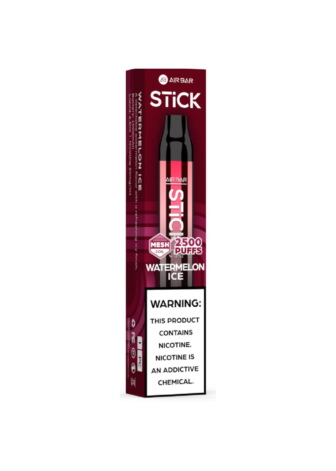 Air Bar Stick 2500 Watermelon Ice | GetPop Air Bar Stick 2500 Watermelon Ice | GetPop