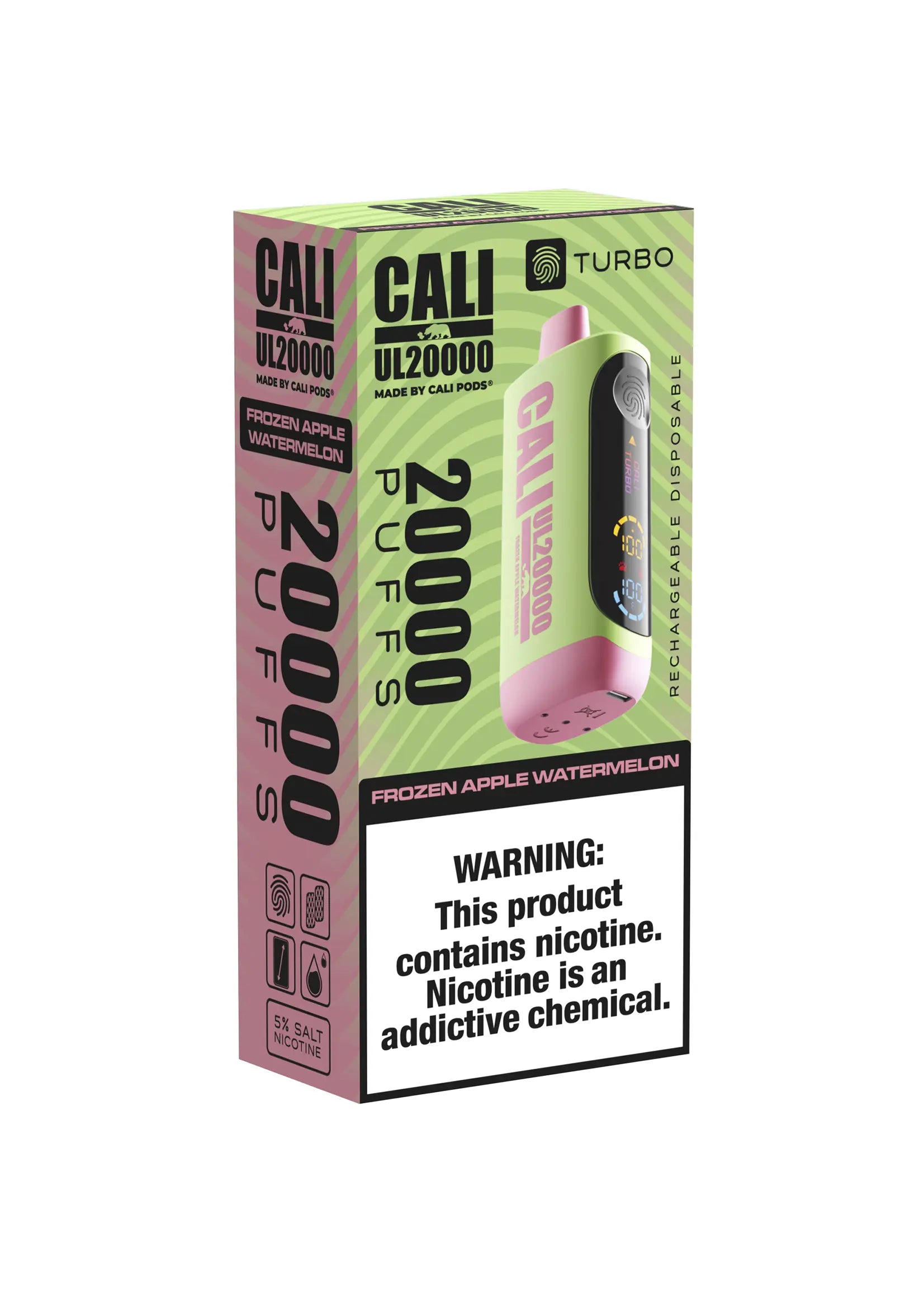 Cali UL20000 Frozen Apple Watermelon | GetPop Cali UL20000 Frozen Apple Watermelon | GetPop