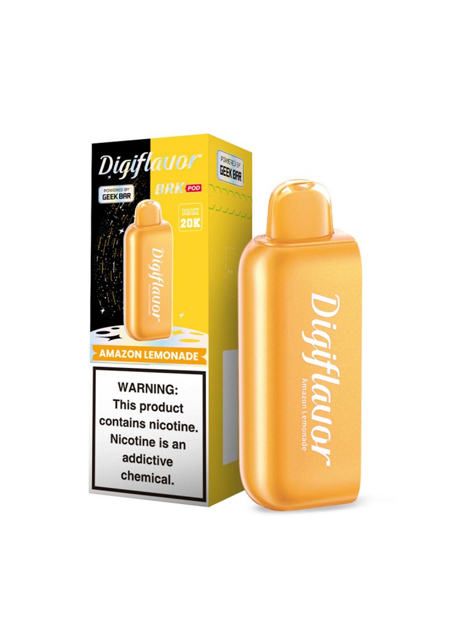 DigiFlavor BRK 20K Flavor Pod Amazon Lemonade | GetPop DigiFlavor BRK 20K Flavor Pod Amazon Lemonade | GetPop