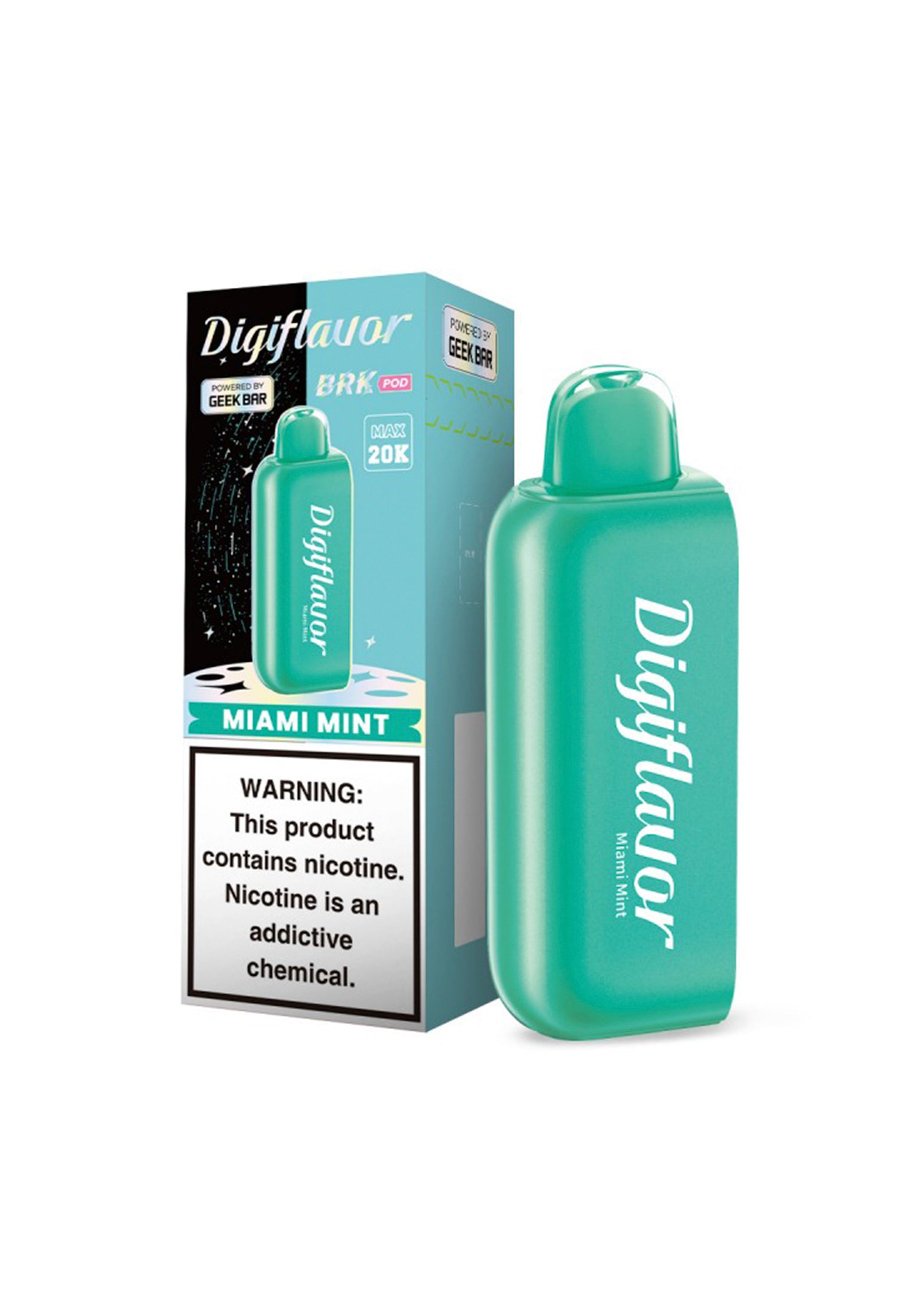 DigiFlavor BRK 20K Flavor Pod Miami Mint | GetPop DigiFlavor BRK 20K Flavor Pod Miami Mint | GetPop
