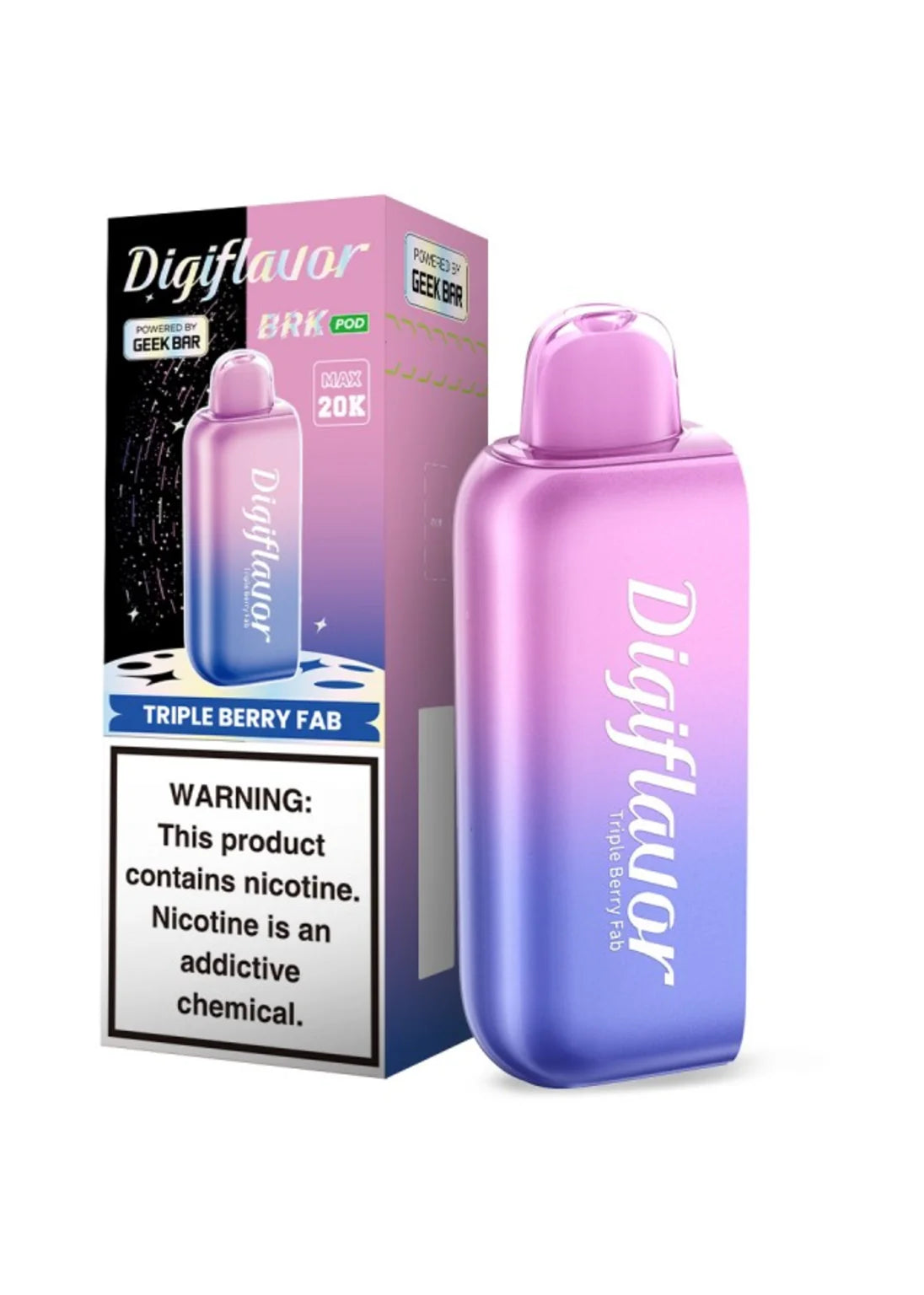 DigiFlavor BRK 20K Flavor Pod Triple Berry Fab | GetPop DigiFlavor BRK 20K Flavor Pod Triple Berry Fab | GetPop