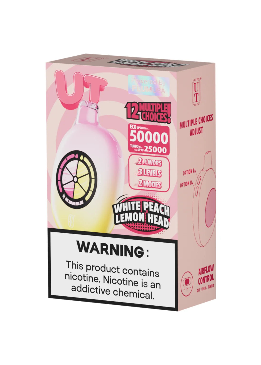Flum UT 50K White Peach and Lemon Head | GetPop Flum UT 50K White Peach and Lemon Head | GetPop