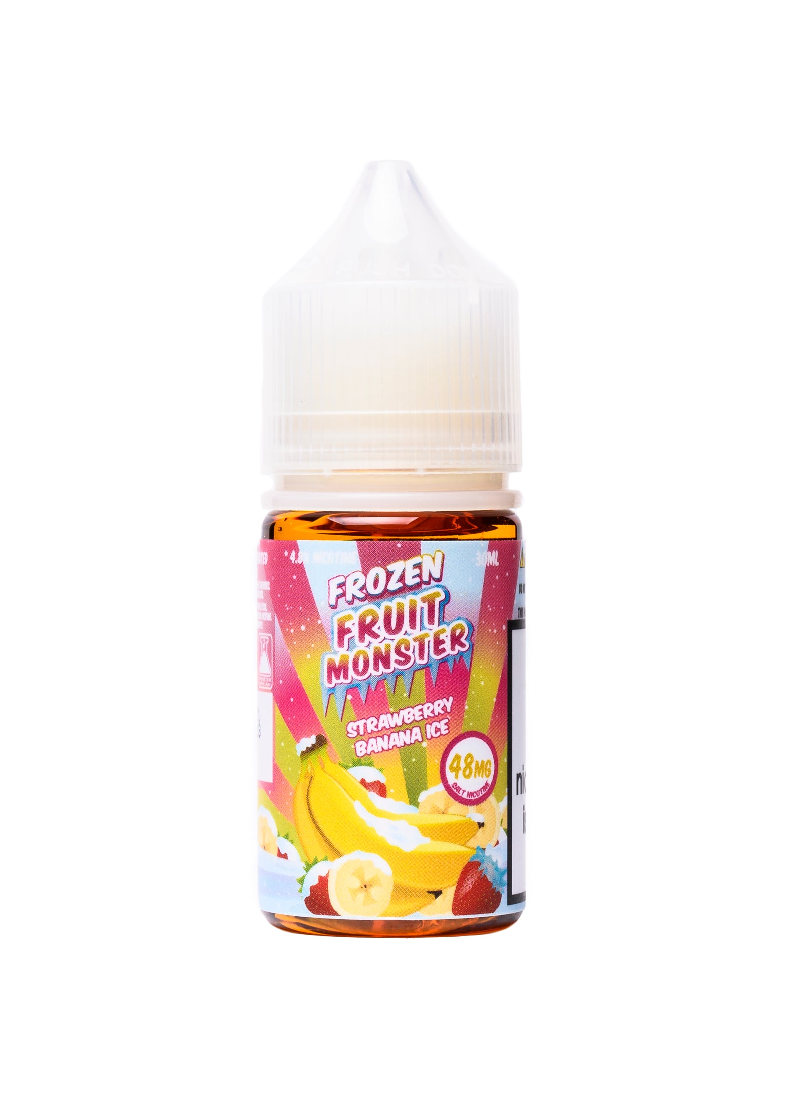 Frozen Fruit Monster Salt Strawberry Banana Ice | GetPop Frozen Fruit Monster Salt Strawberry Banana Ice | GetPop