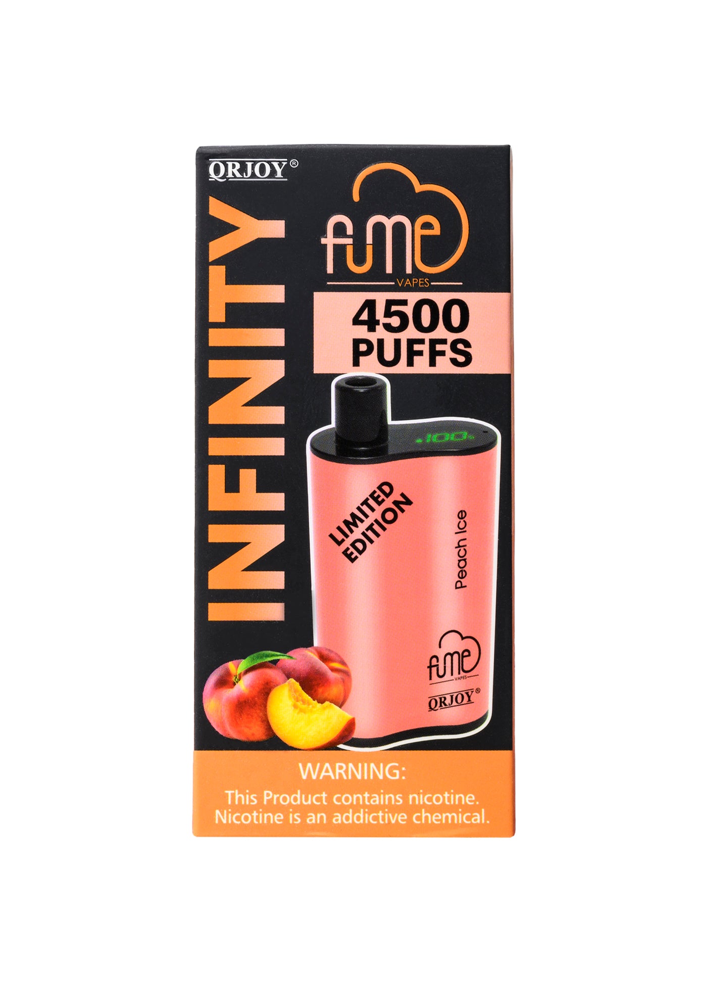 Fume Infinity Plus 4500 Peach Ice | GetPop Fume Infinity Plus 4500 Peach Ice | GetPop