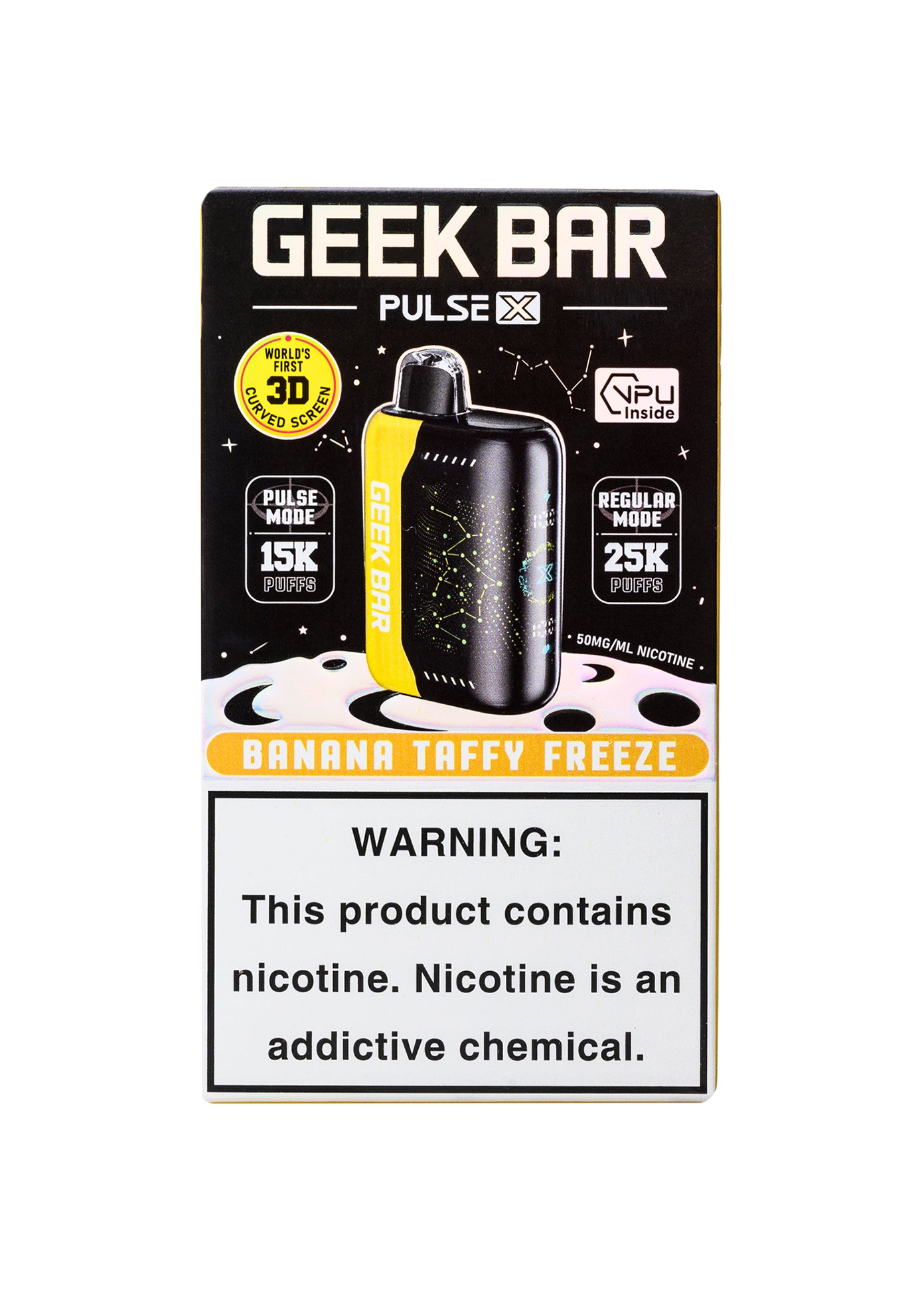 Geek Bar Pulse X 25K Banana Taffy Freeze | GetPop Geek Bar Pulse X 25K Banana Taffy Freeze | GetPop