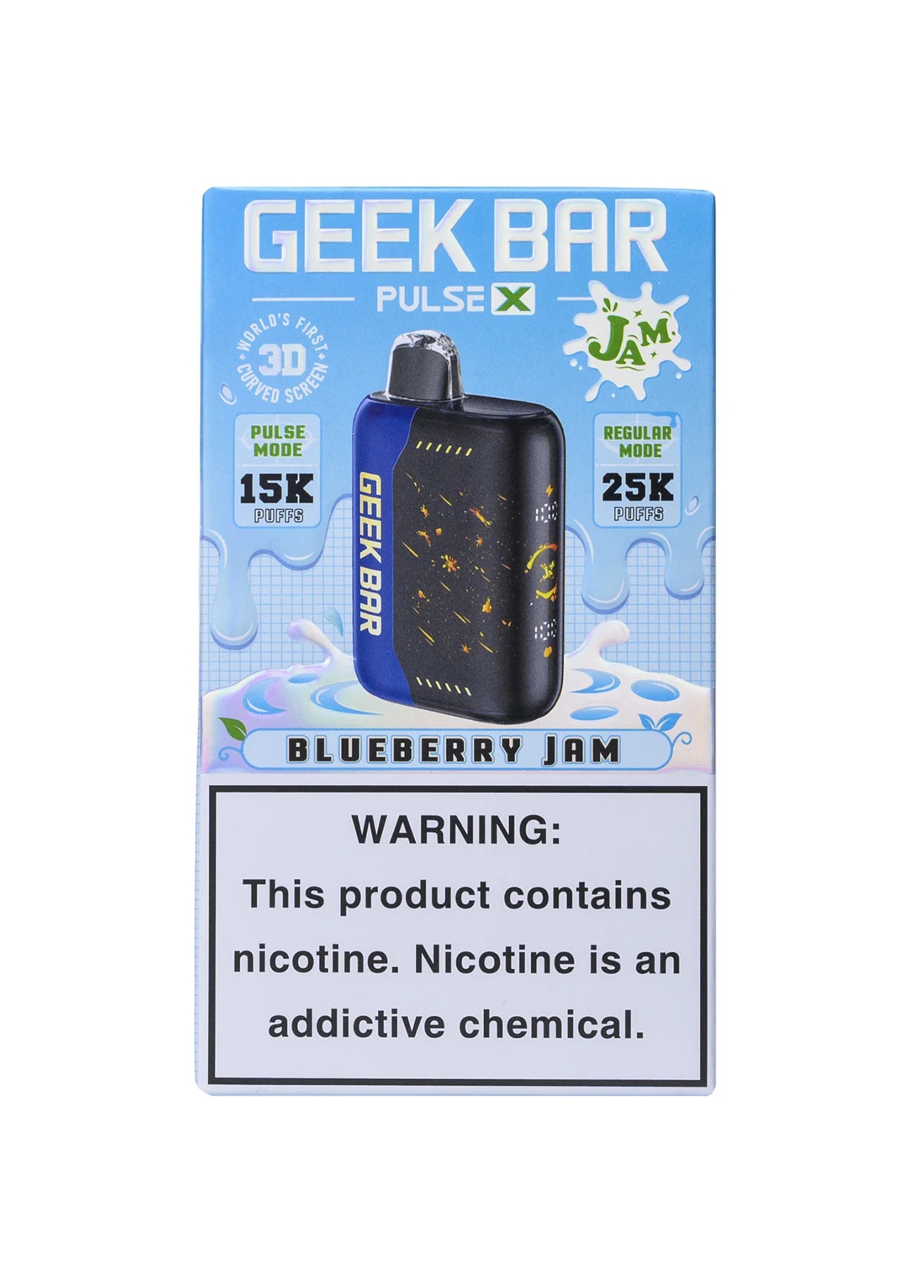 Geek Bar Pulse X 25K Blueberry Jam | GetPop Geek Bar Pulse X 25K Blueberry Jam | GetPop