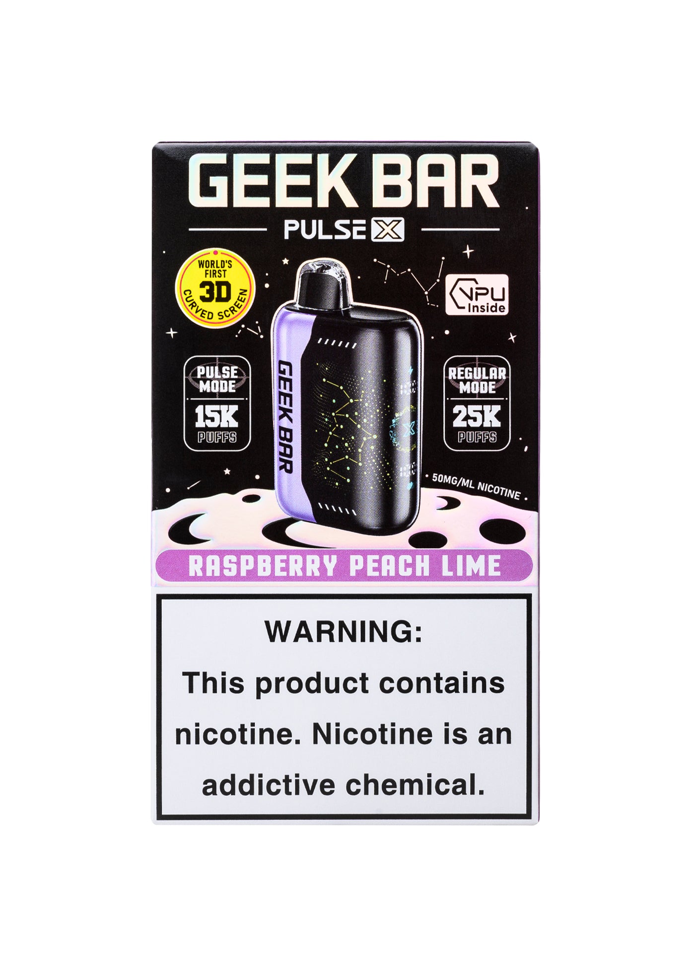 Geek Bar Pulse X 25K Raspberry Peach Lime | GetPop Geek Bar Pulse X 25K Raspberry Peach Lime | GetPop