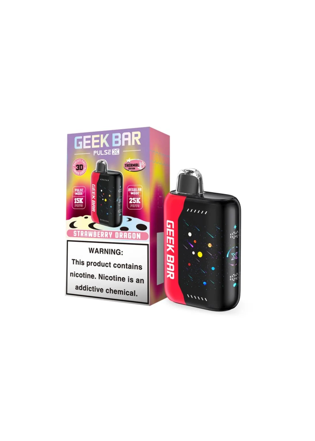 Geek Bar Pulse Strawberry Ice Strawberry Kiwi Geek Bar Pulse THERMAL  EDITION Geek Bar Pulse Disposable Vape .99