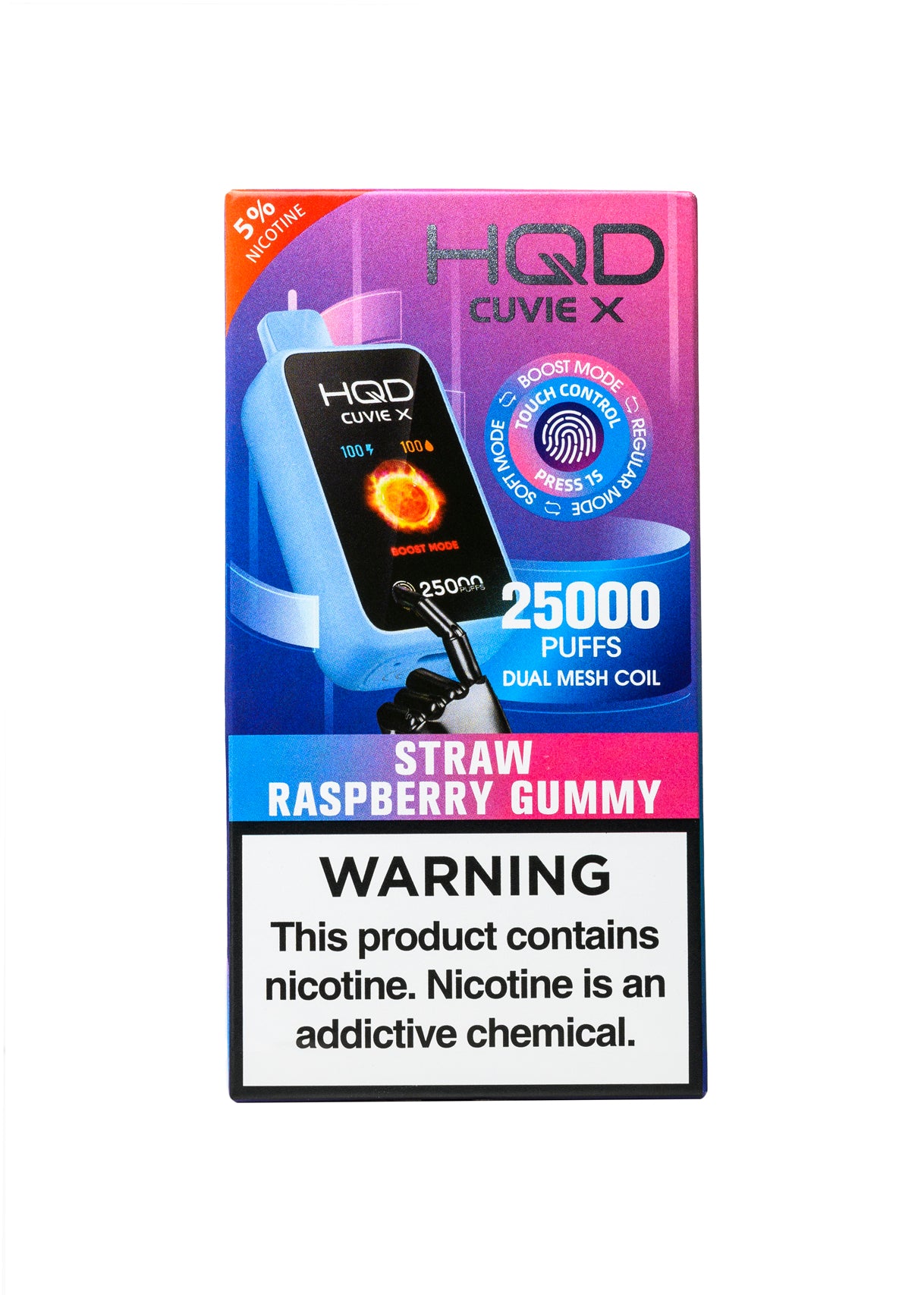 HQD Cuvie X 25000 Straw Raspberry Gummy | GetPop