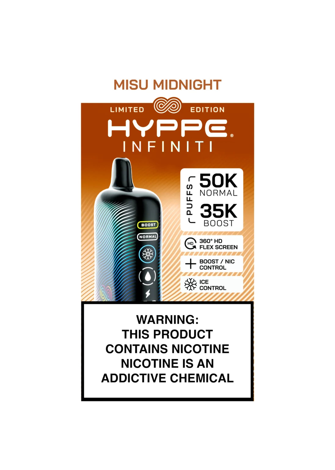 Hyppe Infiniti 50K Misu Midnight (Tiramisu) | GetPop Hyppe Infiniti 50K Misu Midnight (Tiramisu) | GetPop