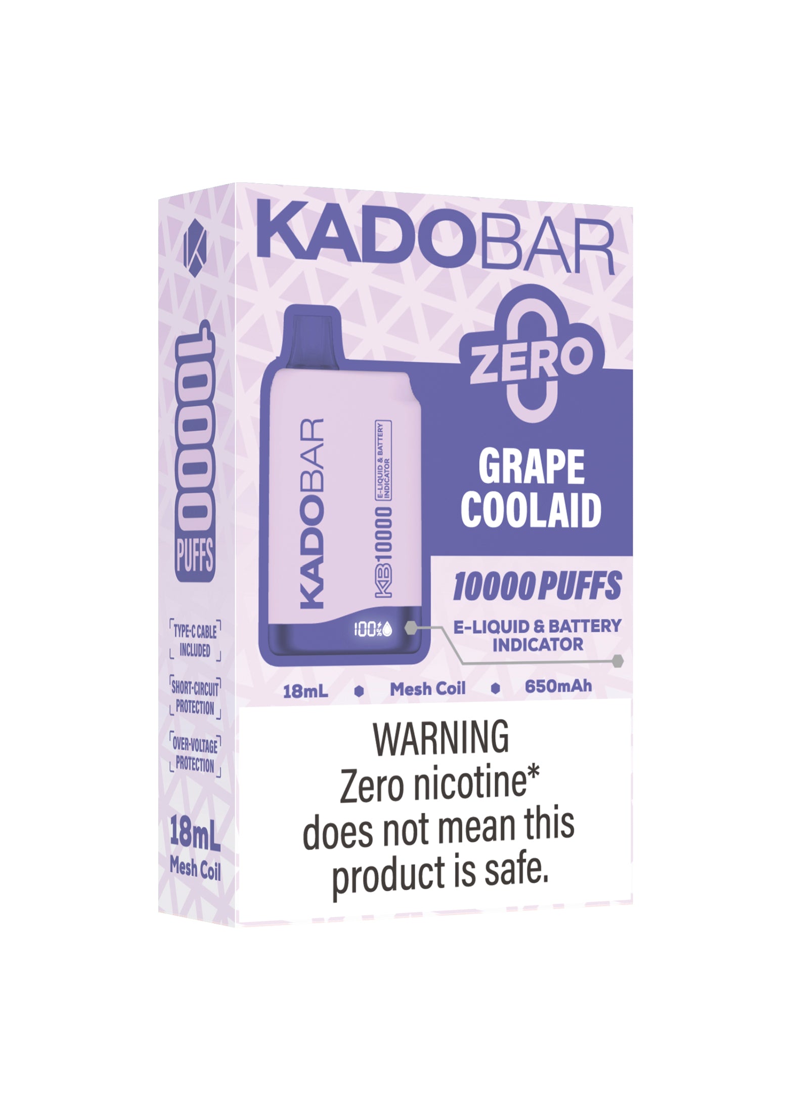 Kado Bar KB10000 ZERO Grape Coolaid 0% | GetPop Kado Bar KB10000 ZERO Grape Coolaid 0% | GetPop
