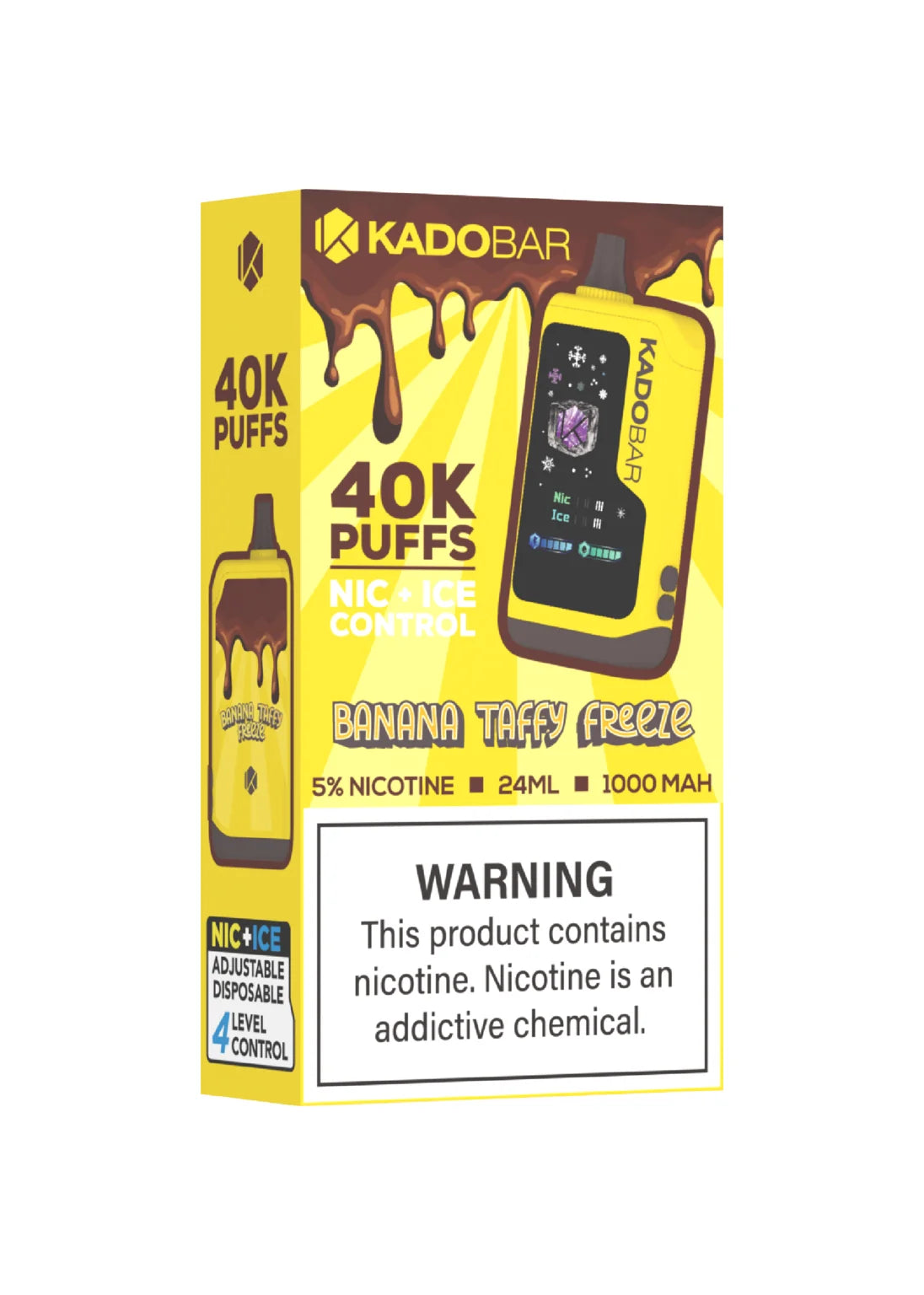 Banana Taffy Vape Juice Kado Bar NI40K Ice-Nic Control Banana Taffy Freeze Banana Frost - Mr Banana Taffy Vape Juice Kado Bar NI40K Ice-Nic Control Banana Taffy Freeze Banana Frost - Mr