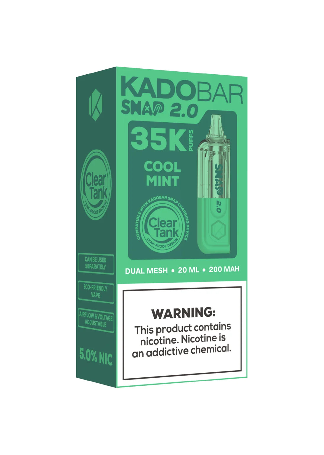 Kado Bar Snap 2.0 35K Pod Cool Mint | GetPop