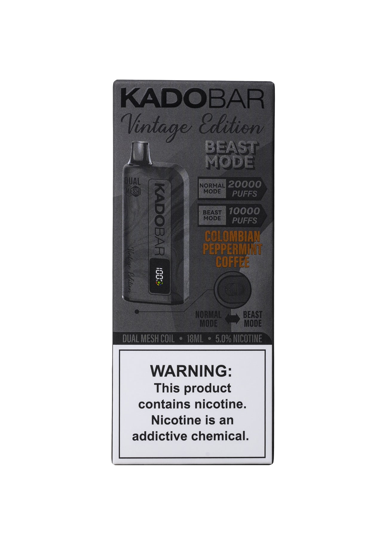 Kado Bar Vintage Edition 20K Colombian Peppermint Coffee | GetPop Kado Bar Vintage Edition 20K Colombian Peppermint Coffee | GetPop