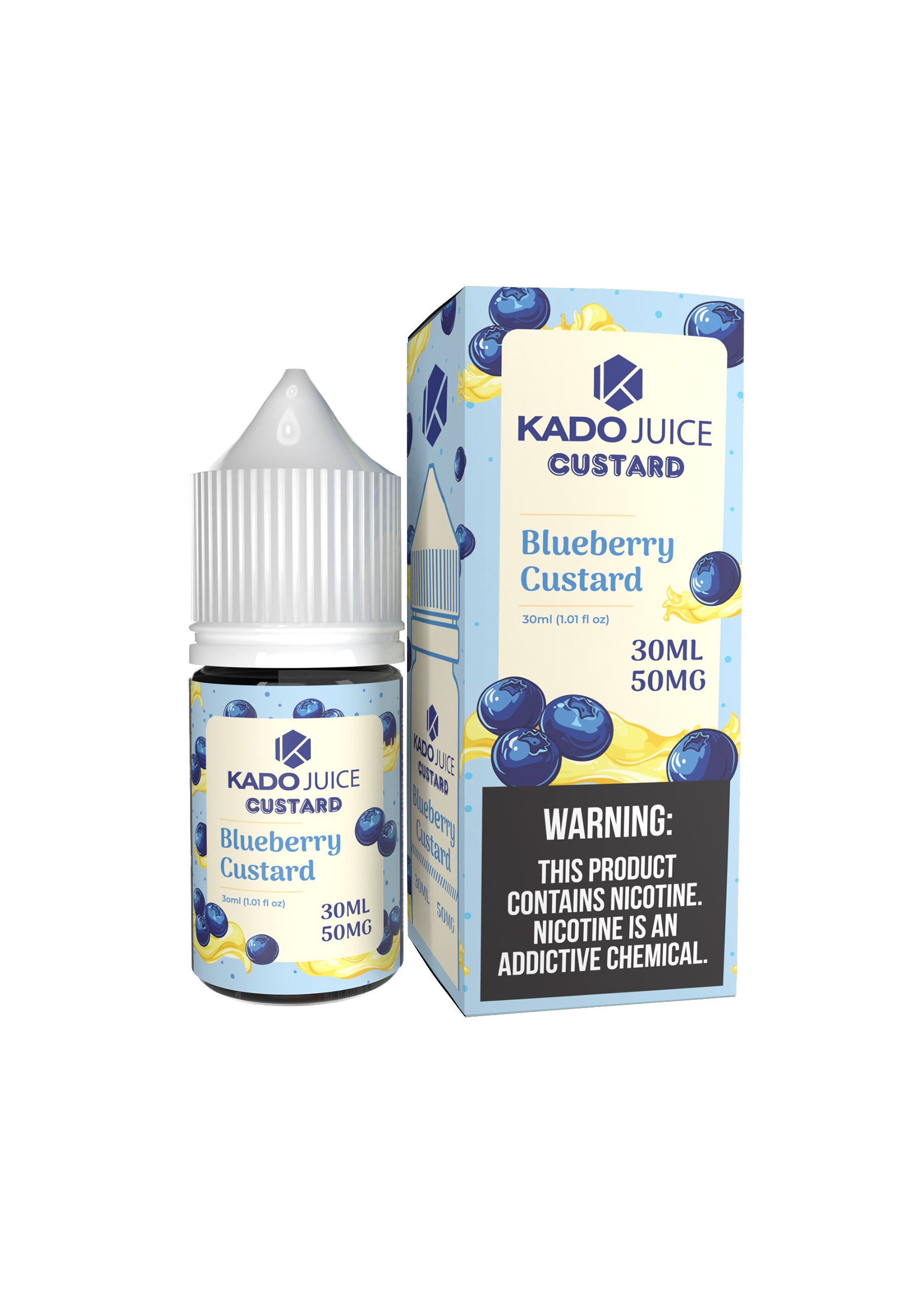 blueberry custard vape juice Blueberry - Custard Monster Salts - 30mL main image 1
