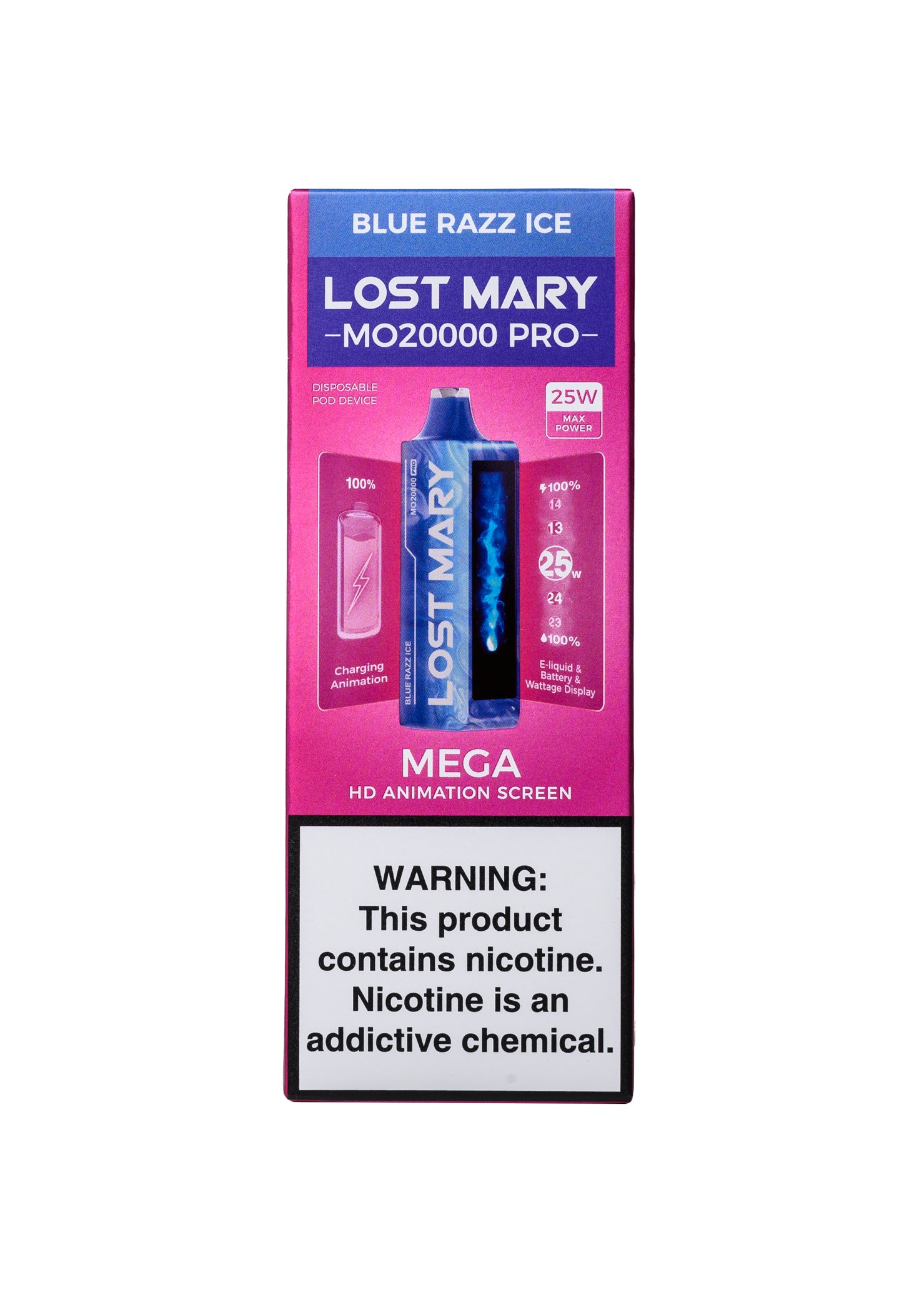 Lost Mary MO20000 PRO Blue Razz Ice | GetPop Lost Mary MO20000 PRO Blue Razz Ice | GetPop