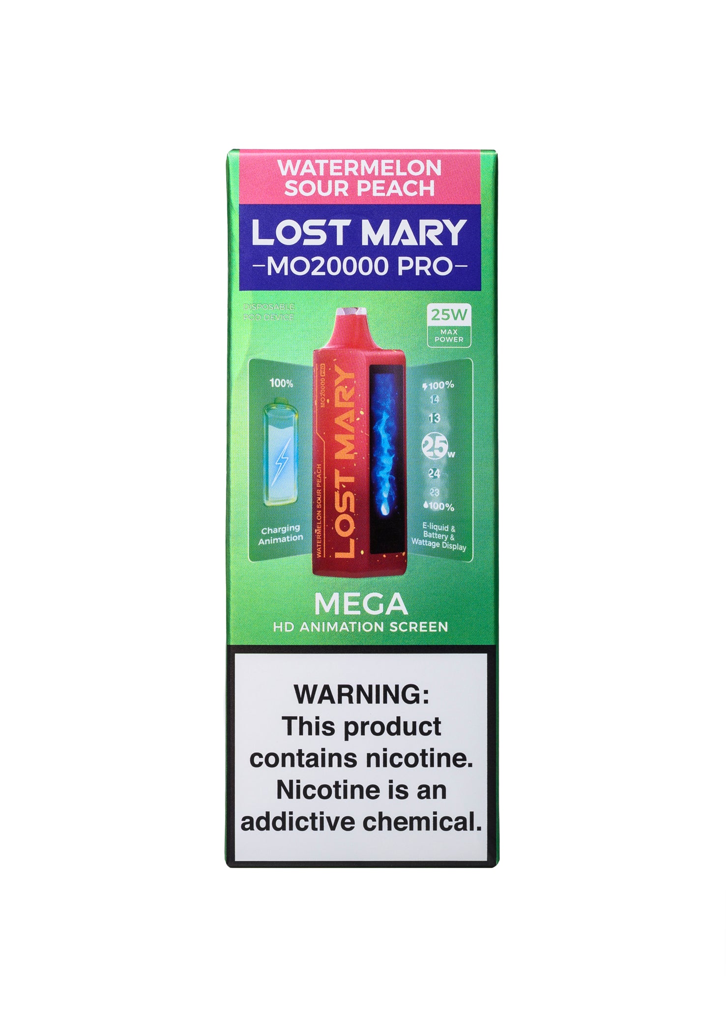 Lost Mary MO20000 PRO Watermelon Sour Peach | GetPop Lost Mary MO20000 PRO Watermelon Sour Peach | GetPop