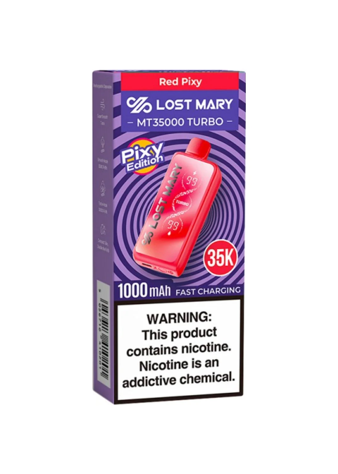 Lost Mary MT35000 Turbo Red Pixy | GetPop Lost Mary MT35000 Turbo Red Pixy | GetPop
