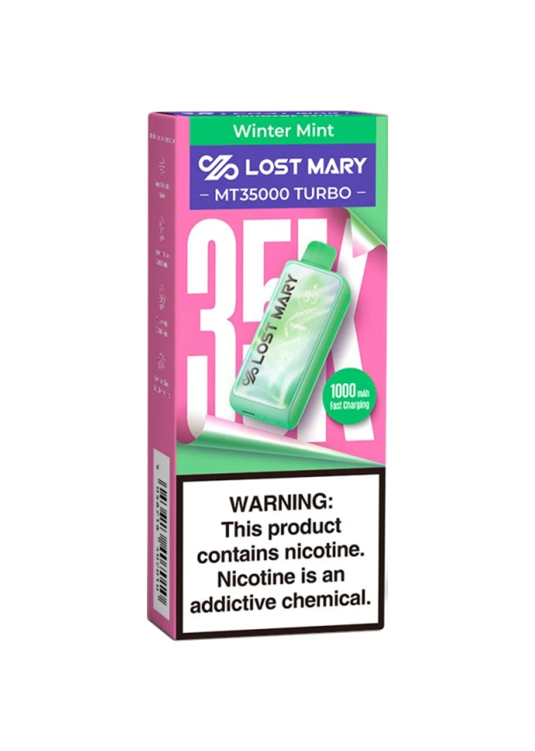 lost mary winter mint flavor profile Lost Mary MT35000 Turbo Winter Mint
