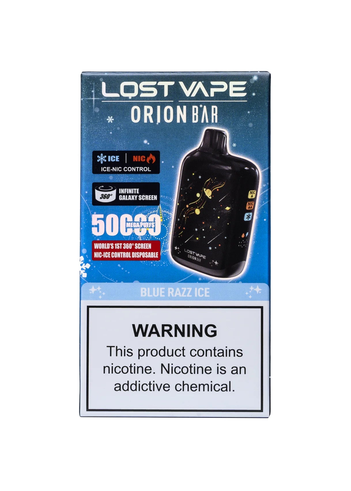 Lost Vape Orion Bar 50K Blue Razz Ice | GetPop Lost Vape Orion Bar 50K Blue Razz Ice | GetPop