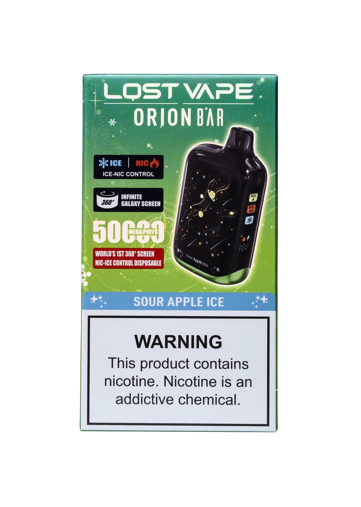Lost Vape Orion Bar 50K Sour Apple Ice | GetPop Lost Vape Orion Bar 50K Sour Apple Ice | GetPop