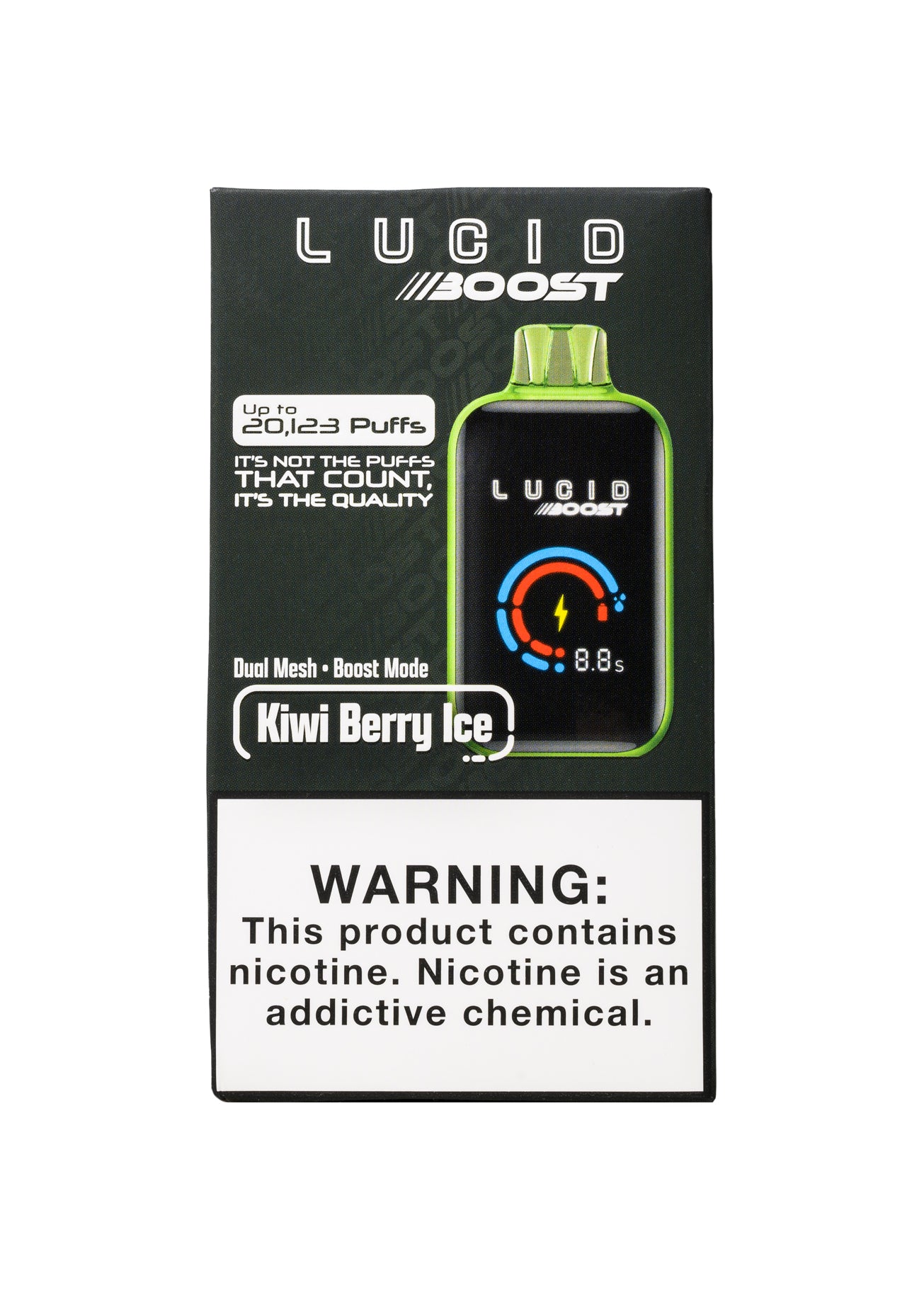 Lucid Boost 20K Kiwi Berry Ice | GetPop Lucid Boost 20K Kiwi Berry Ice | GetPop