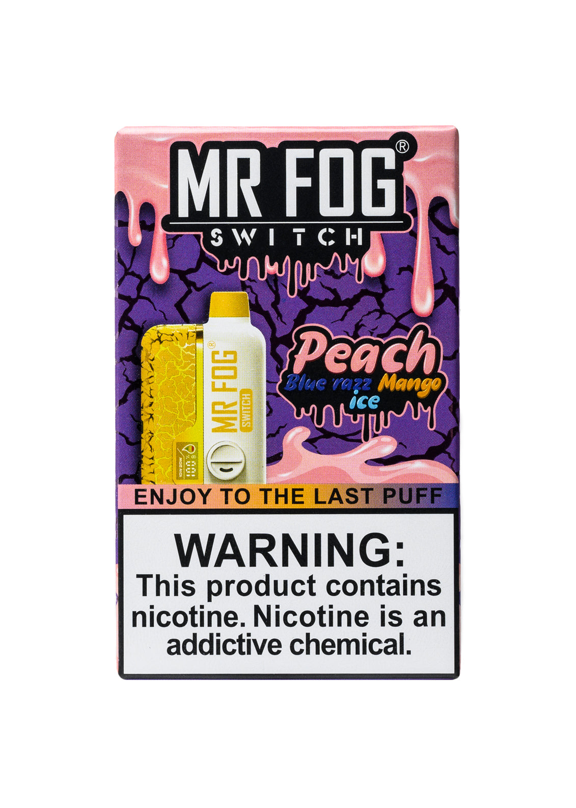 Mr Fog Switch SW15000 Peach Blue Razz Mango Ice | GetPop Mr Fog Switch SW15000 Peach Blue Razz Mango Ice | GetPop
