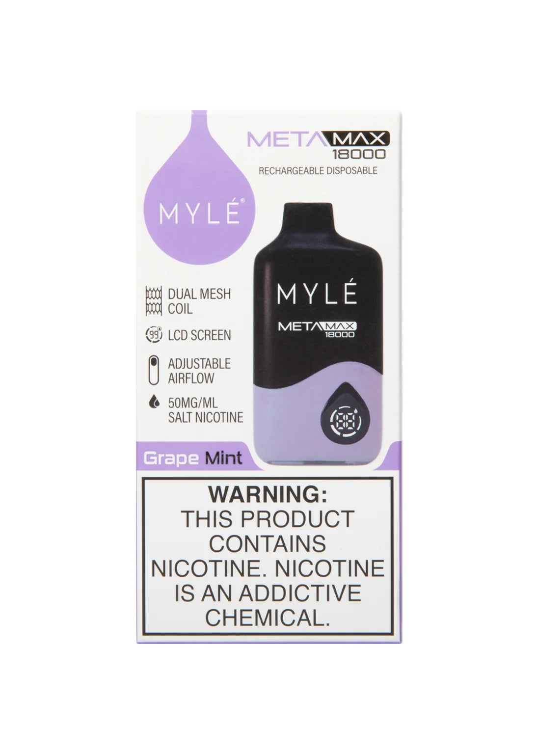 myle vape disposable Review Myle Meta Box 5000 puffs Disposable Vape | Specs main image 1