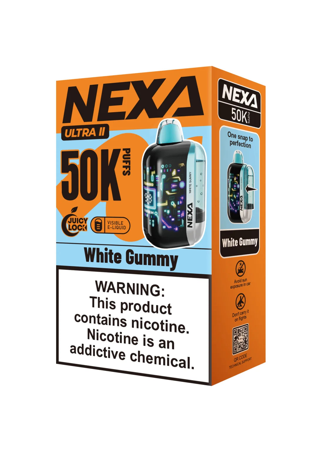 Nexa Ultra II 50K White Gummy | GetPop Nexa Ultra II 50K White Gummy | GetPop