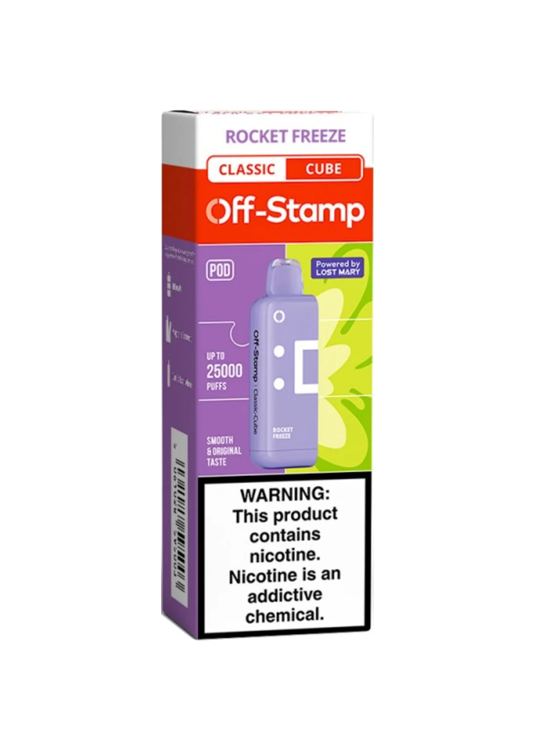 Rocket Freeze Flavor Lost Mary Rocket Pop Lost Mary MT15000 Turbo (ZERO  Nicotine)