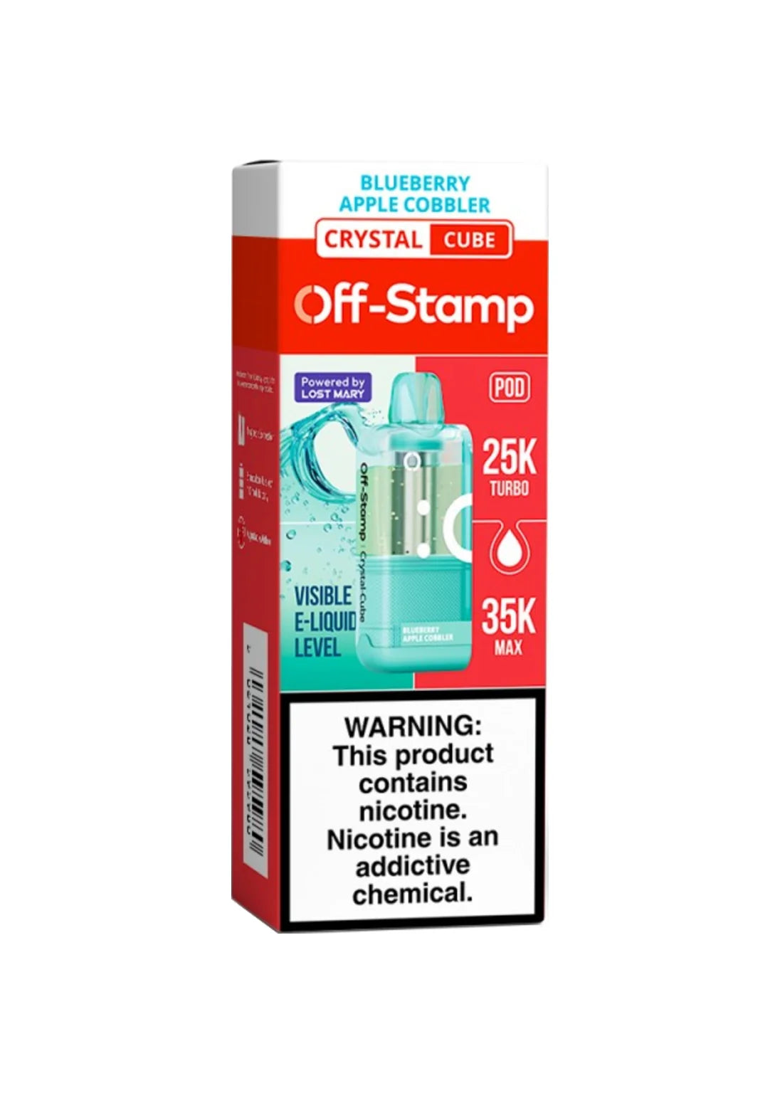 Off-Stamp Crystal Cube Pod Blueberry Apple Cobbler | GetPop Off-Stamp Crystal Cube Pod Blueberry Apple Cobbler | GetPop