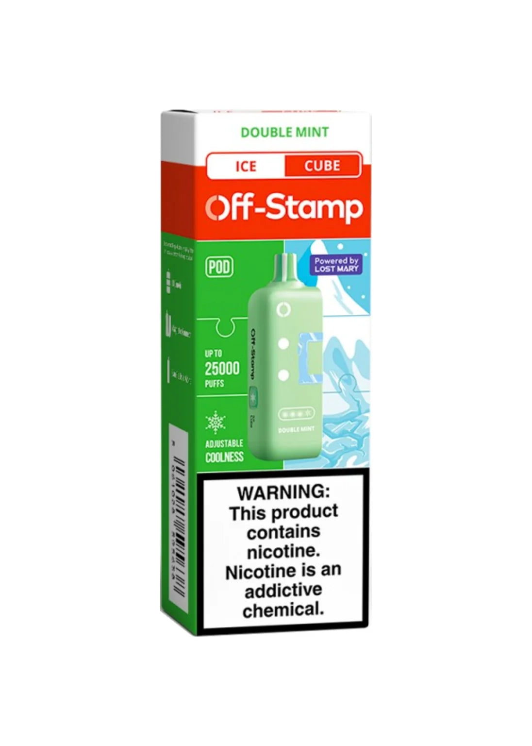 Off-Stamp Ice Cube Pod Double Mint | GetPop Off-Stamp Ice Cube Pod Double Mint | GetPop