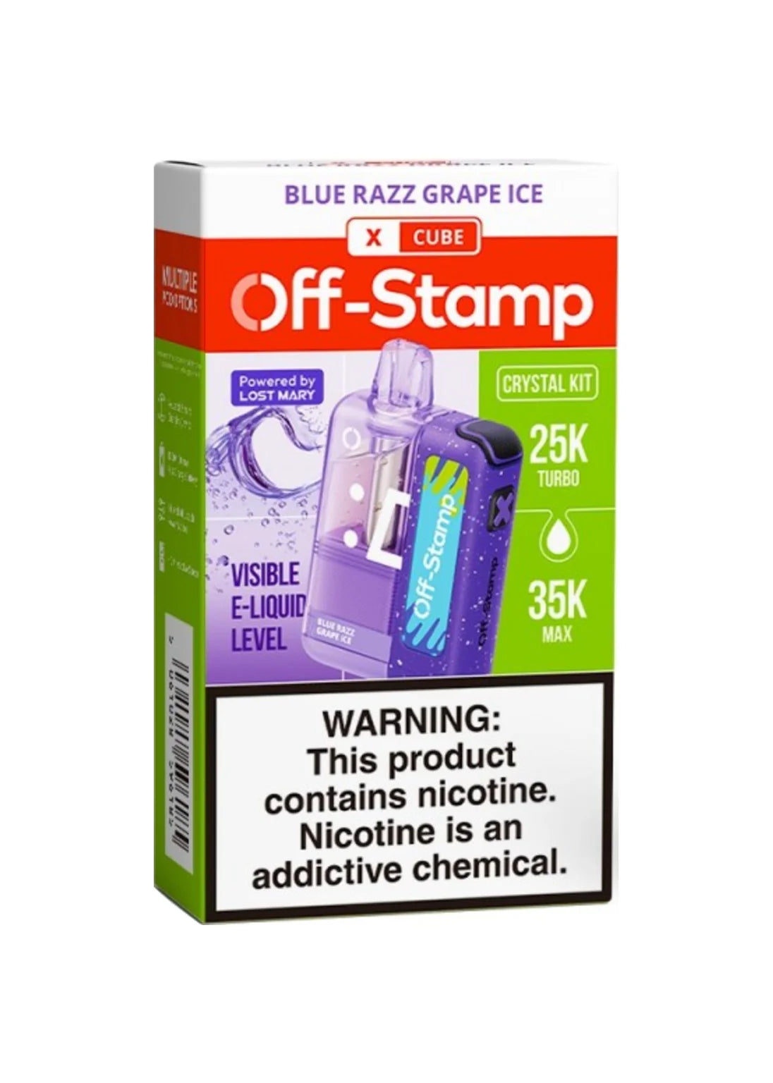 Off-Stamp X-Cube Kit Blue Razz Grape Ice | GetPop
