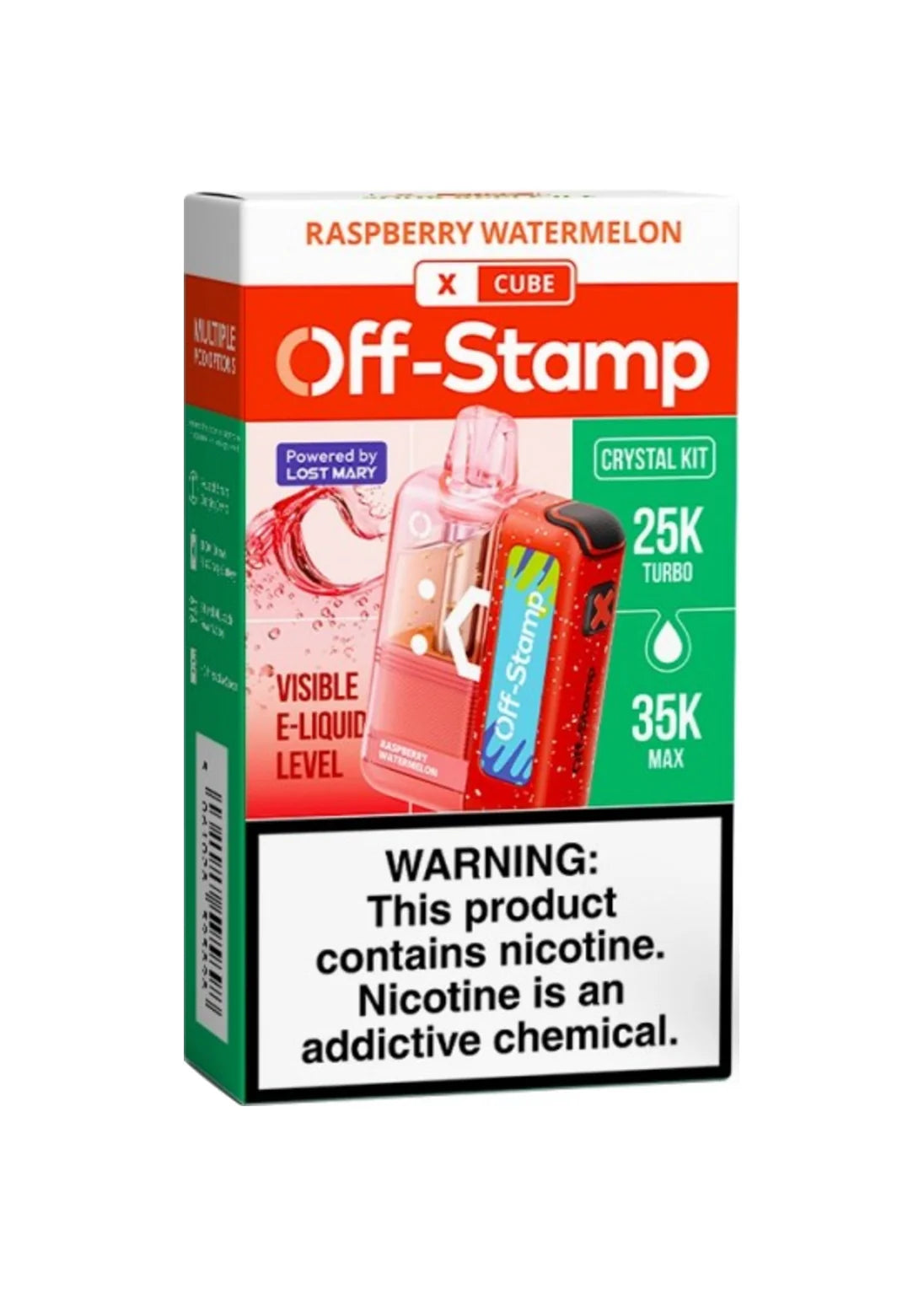 off stamp vape watermelon ice Off-Stamp X-Cube Kit Raspberry Watermelon