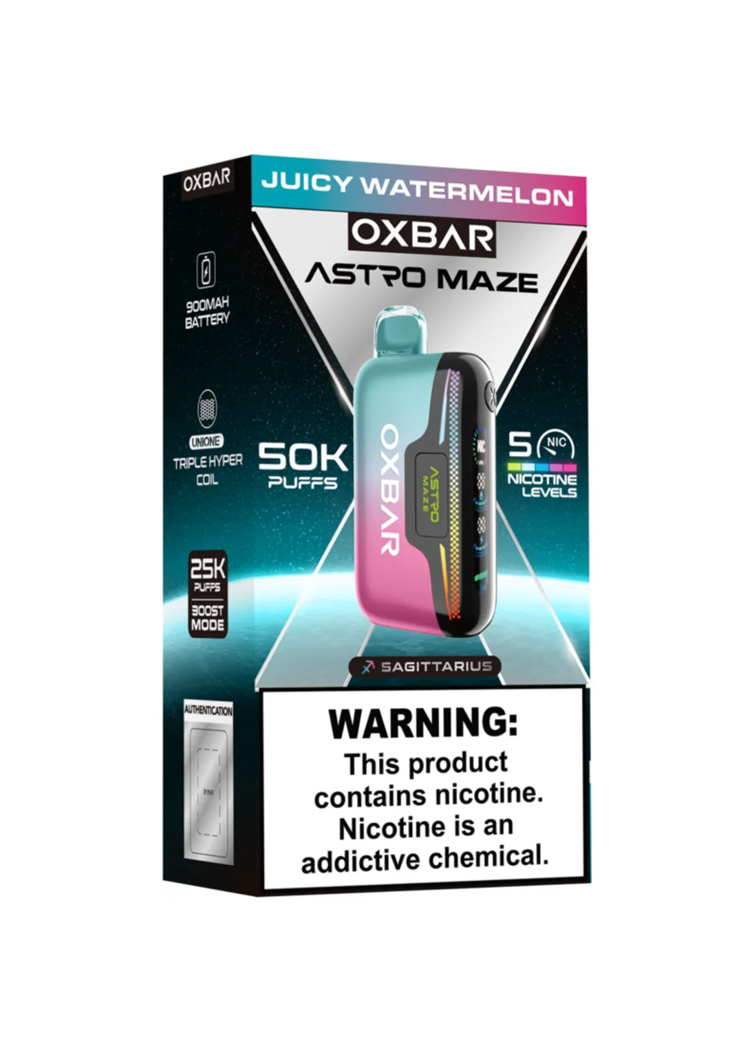 Oxbar Astro Maze 50K Juicy Watermelon | GetPop Oxbar Astro Maze 50K Juicy Watermelon | GetPop