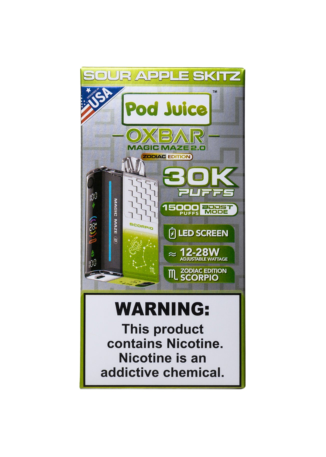 Oxbar Magic Maze 2 Sour Apple Skitz | GetPop