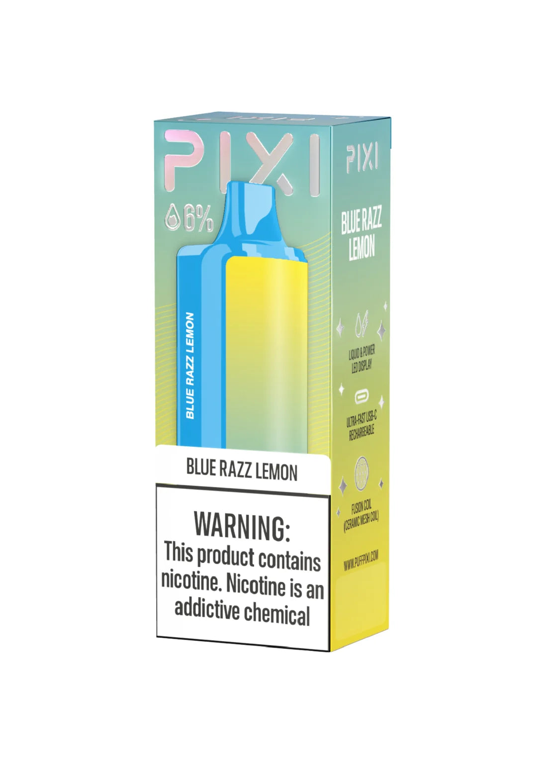 blue razz lemon vape PIXI 10K Blue Razz Lemon 6%