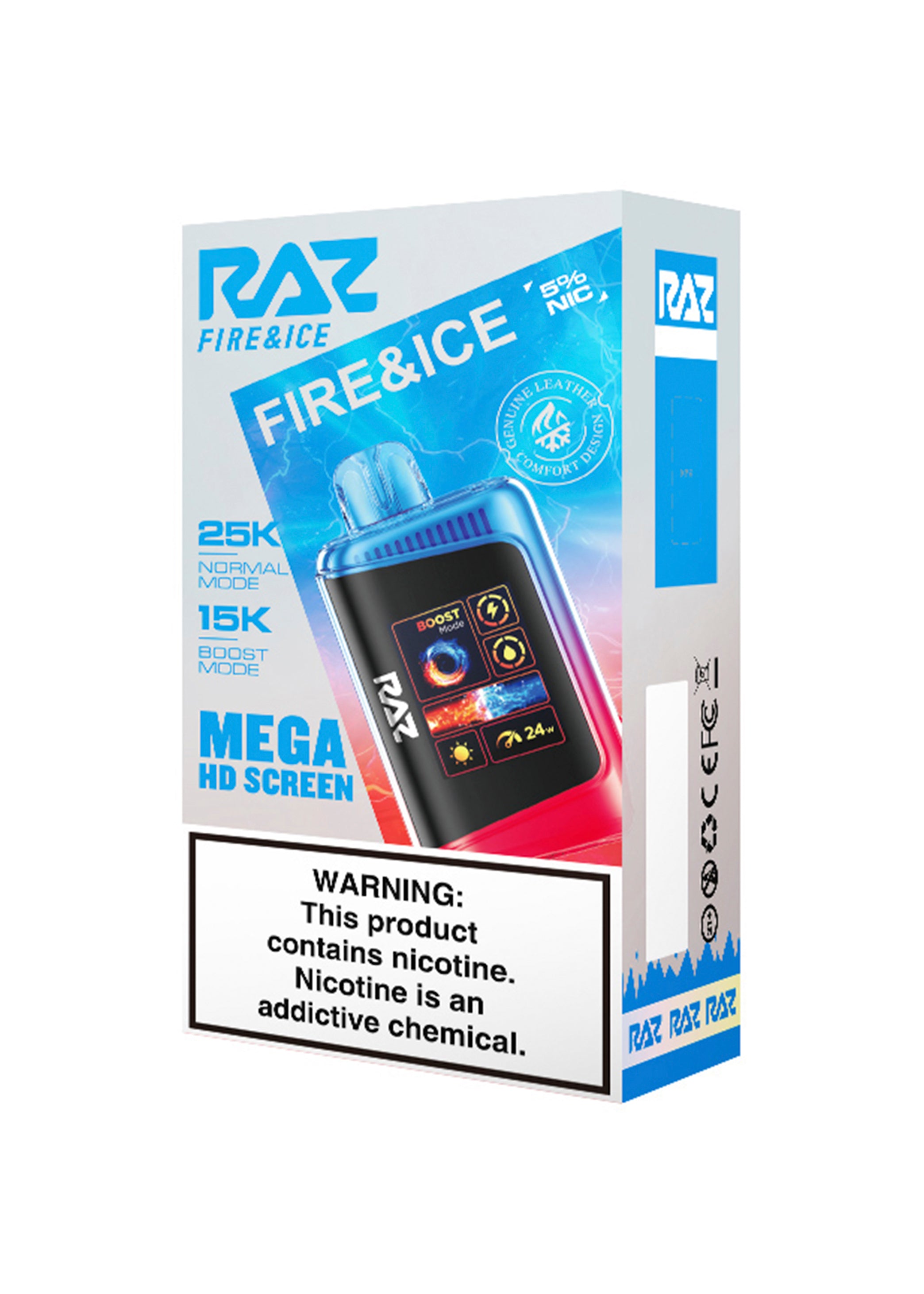RAZ LTX 25K Fire and Ice (Cinnamon Ice) | GetPop RAZ LTX 25K Fire and Ice (Cinnamon Ice) | GetPop