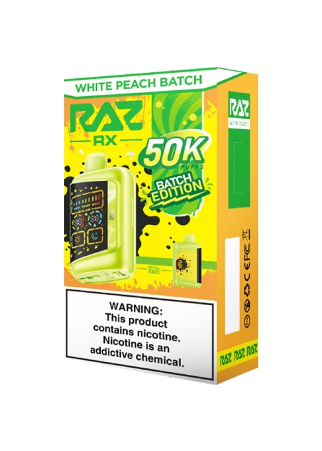 RAZ RX50K White Peach Batch | GetPop RAZ RX50K White Peach Batch | GetPop