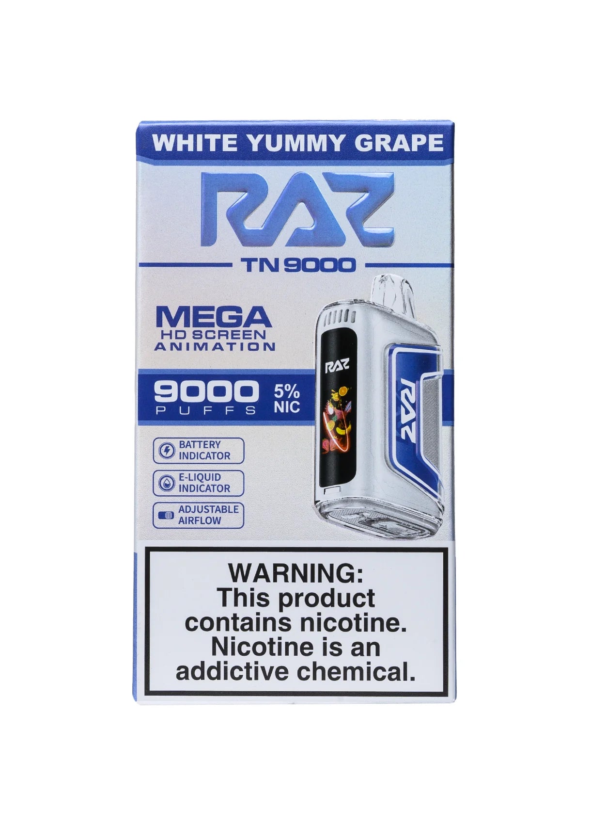 RAZ TN9000 White Yummy Grape | GetPop RAZ TN9000 White Yummy Grape | GetPop