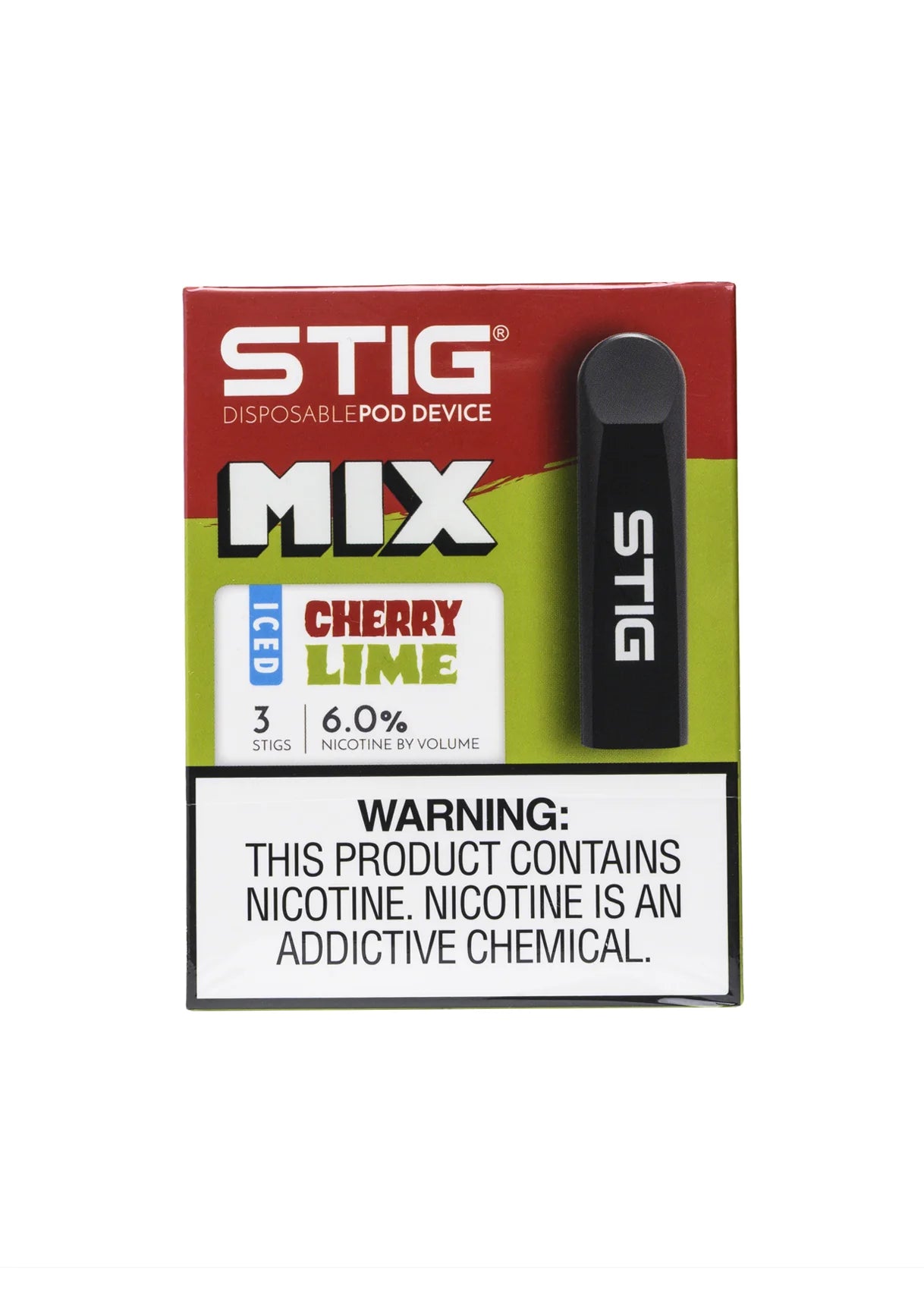 STIG Iced Cherry Lime | GetPop STIG Iced Cherry Lime | GetPop