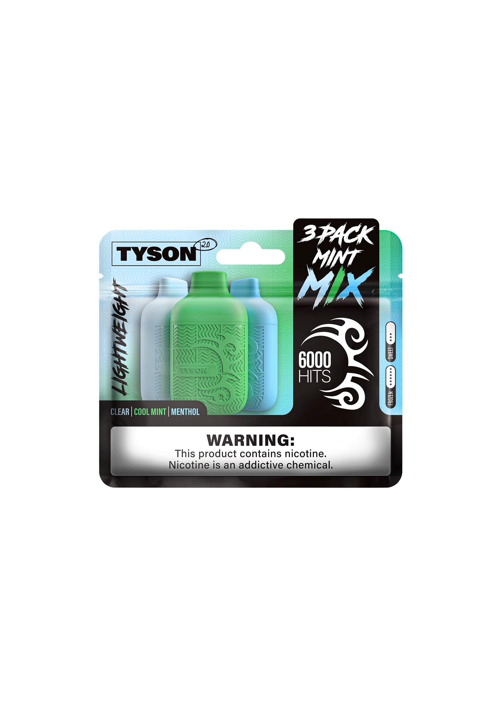 Tyson 2.0 Lightweight 6K Mint Mix (Variety Pack) | GetPop Tyson 2.0 Lightweight 6K Mint Mix (Variety Pack) | GetPop
