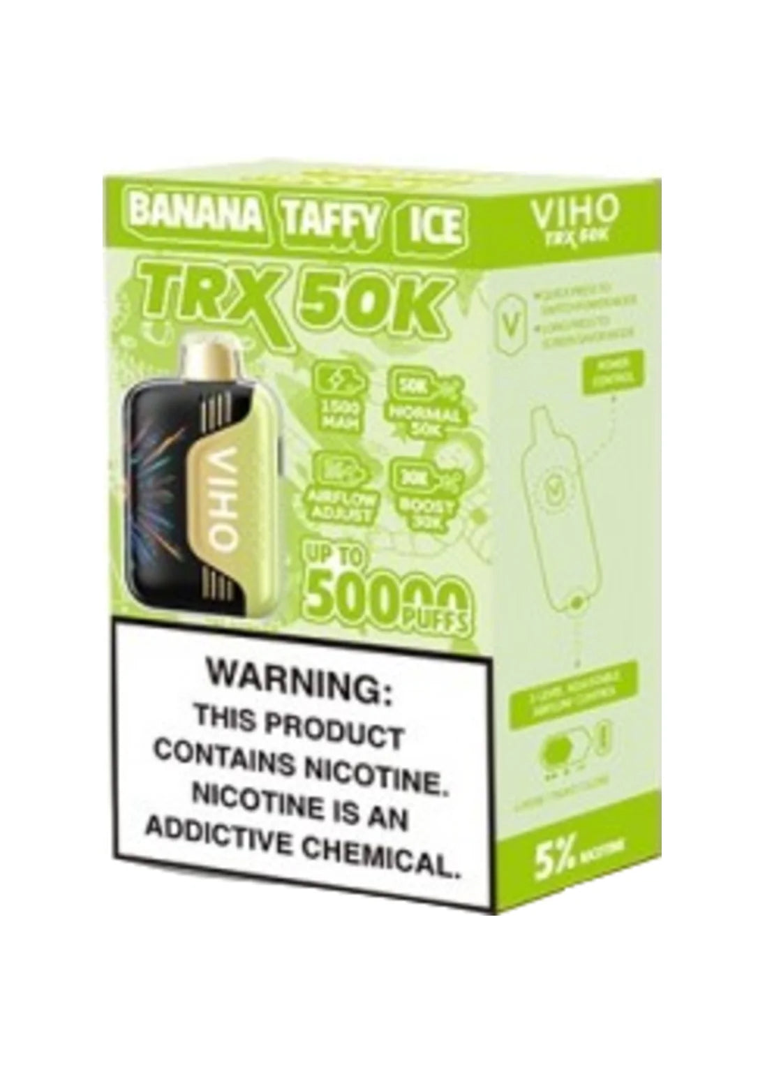 VIHO TRX 50K Banana Taffy Ice | GetPop