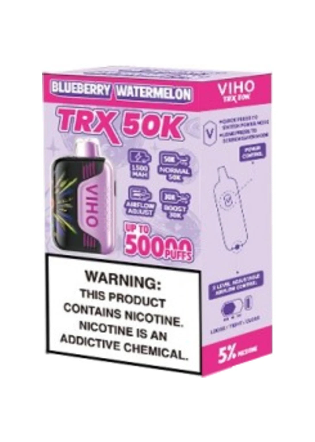 elf bar vape uk Watermelon Icy Viho Turbo X Watermelon Ice Viho TRX Vape 50K Puffs Limited  Edition For Sale main image 1