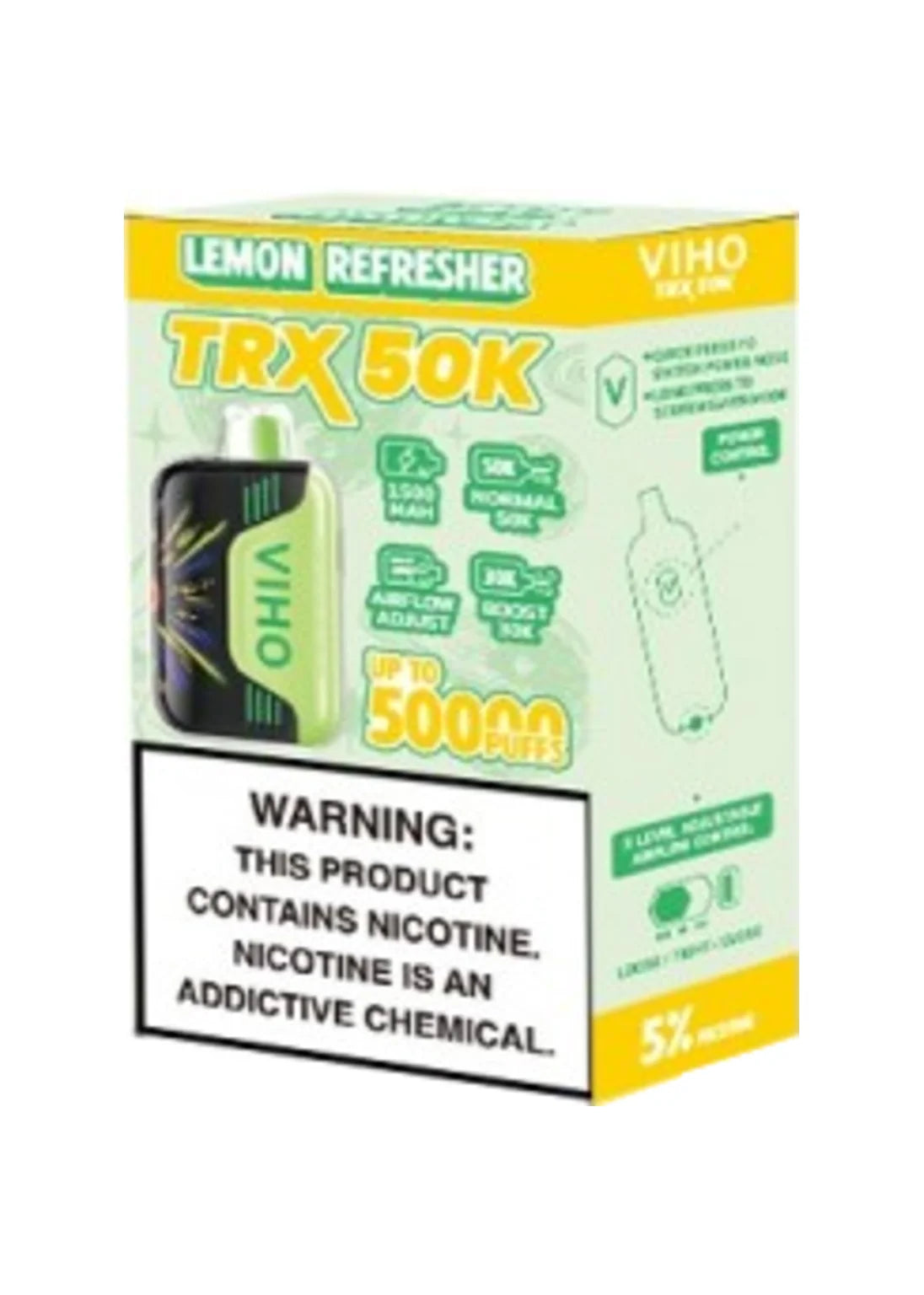 VIHO TRX 50K Lemon Refresher | GetPop VIHO TRX 50K Lemon Refresher | GetPop