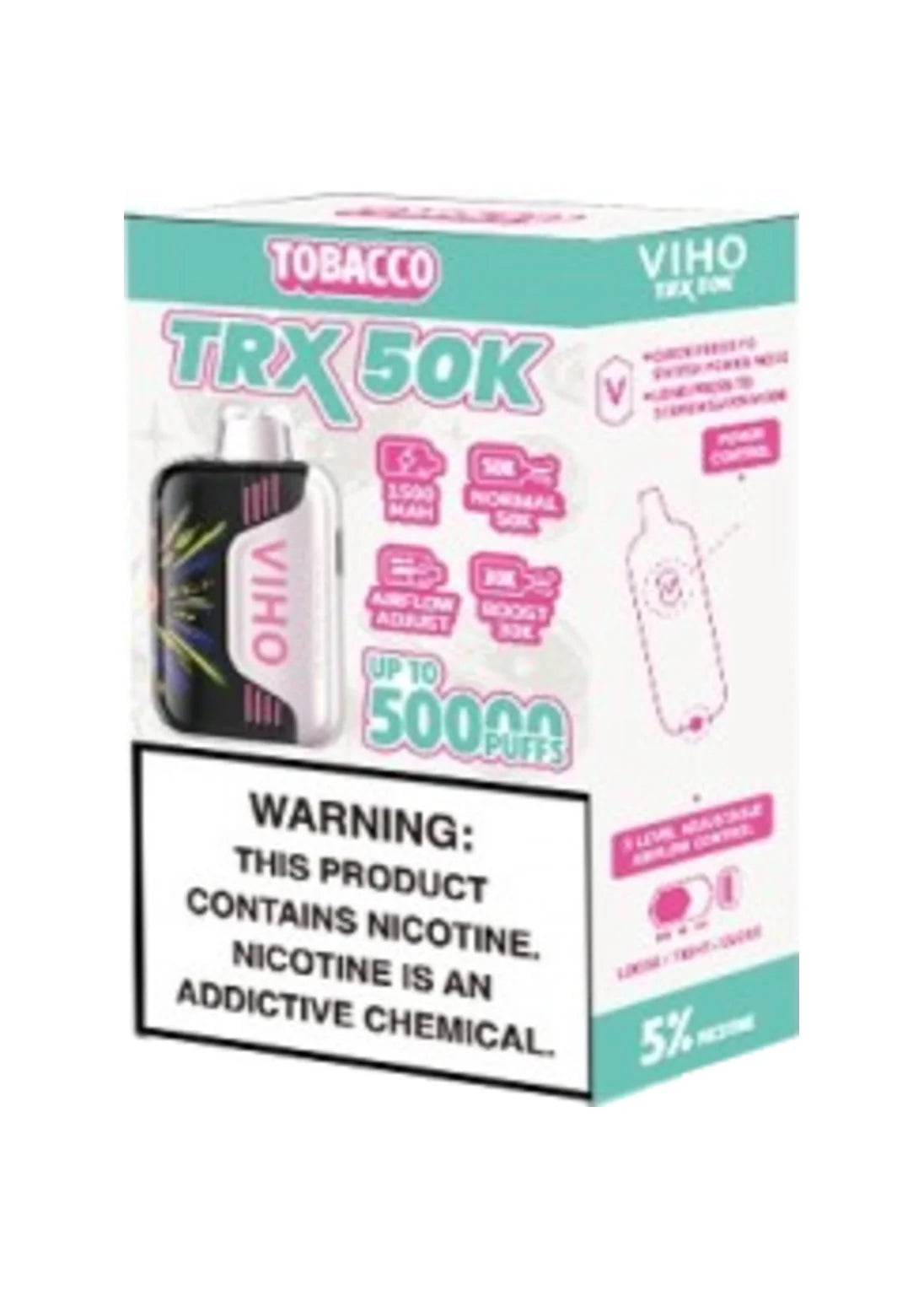 Viho Vape Tobacco Flavor Cool Mint Viho Supercharge